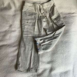 Flannel Lined Cargo Pants LLBean Southport Tan Cozy